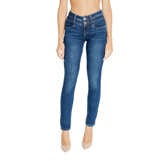 Street One Blue Cotton Mom Jeans