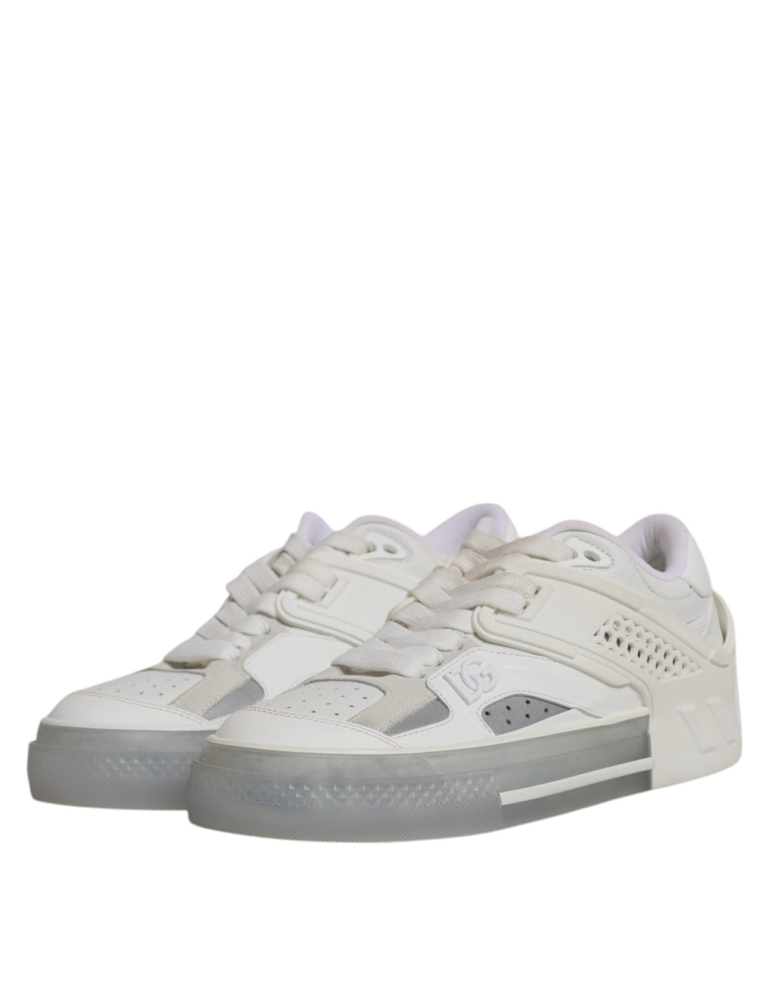 Baskets Dolce &amp; Gabbana blanches avec logo DG CUSTOM 2.Zero