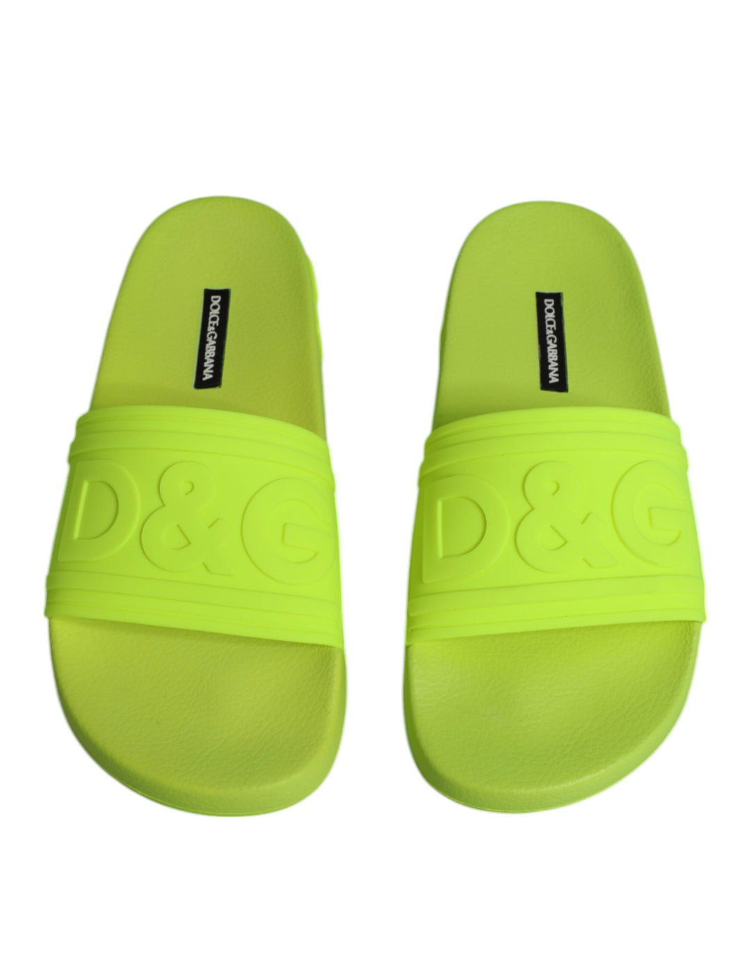 Sandalias de goma verdes Dolce &amp;amp; Gabbana para playa