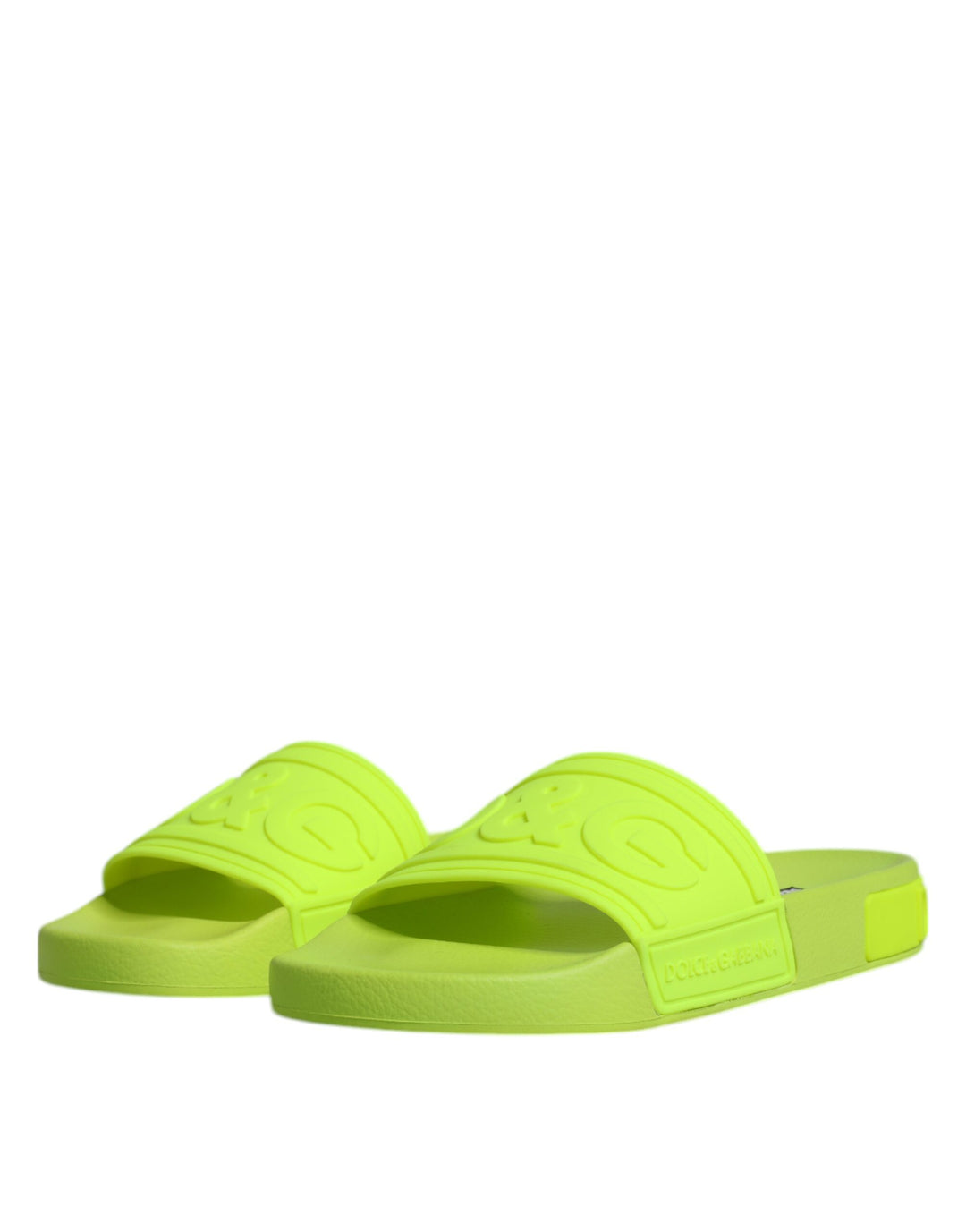 Sandalias de goma verdes Dolce &amp;amp; Gabbana para playa