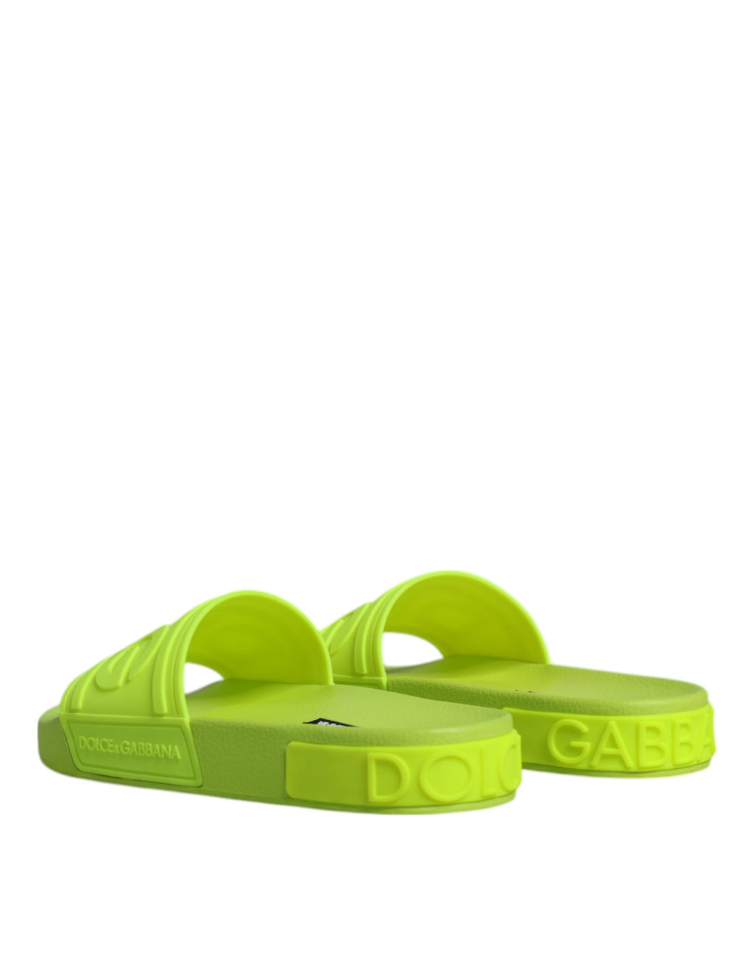 Sandalias de goma verdes Dolce &amp;amp; Gabbana para playa