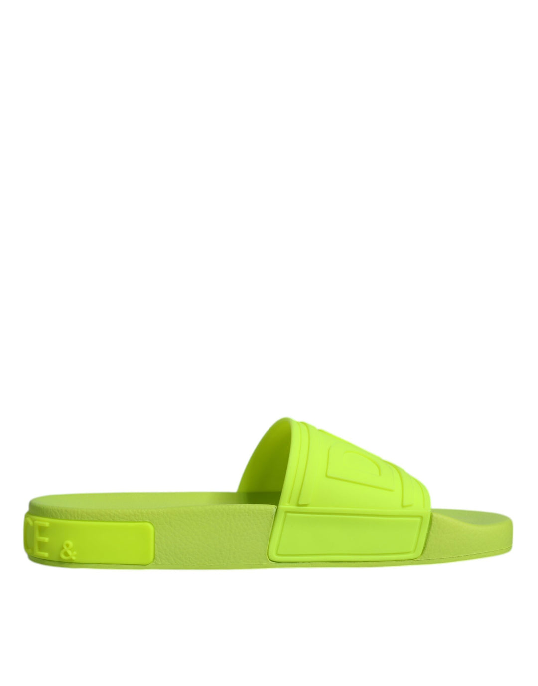 Sandalias de goma verdes Dolce &amp;amp; Gabbana para playa