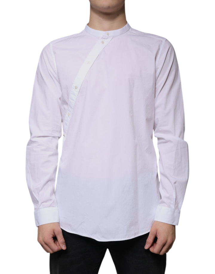 Dolce &amp; Gabbana White Cotton Slim Fit MARTINI Dress Shirt