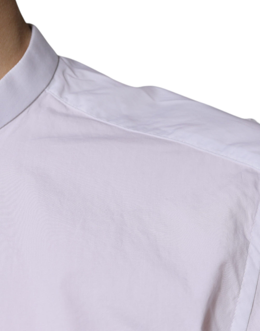 Dolce &amp; Gabbana White Cotton Slim Fit MARTINI Dress Shirt