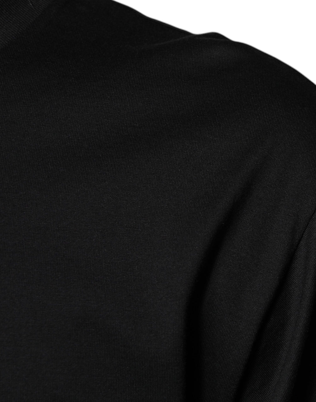 Dolce &amp; Gabbana Black Cotton Crew Neck Short Sleeves T-shirt