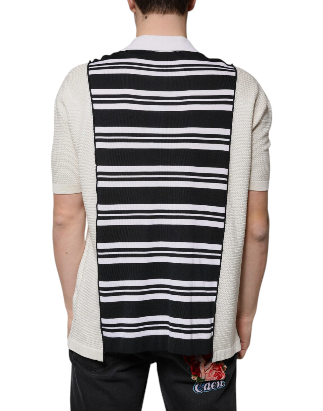 Dolce &amp; Gabbana Multicolor Stripe Collared Polo T-shirt