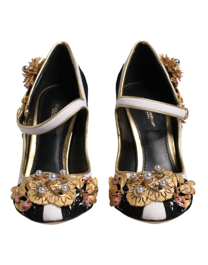 Zapatos de tacón con adornos multicolor de Dolce &amp;amp; Gabbana