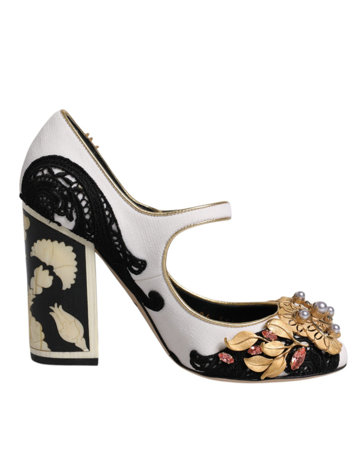 Zapatos de tacón con adornos multicolor de Dolce &amp;amp; Gabbana