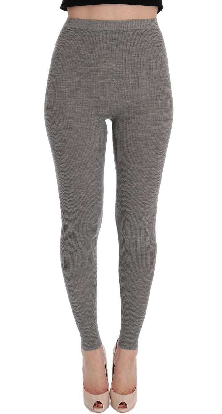 Dolce &amp; Gabbana Gray Cashmere Stretch Tights
