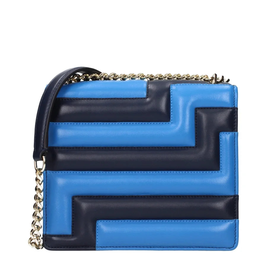 Jimmy Choo Blue Leather Shoulder Bag