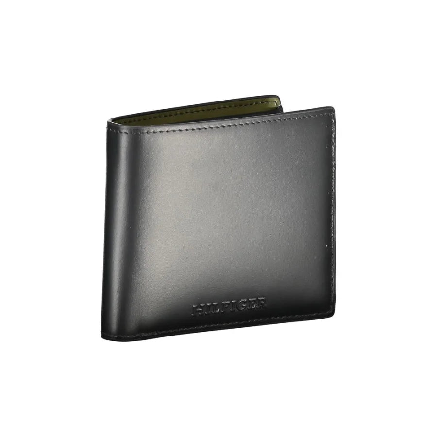 Tommy Hilfiger Black Leather Men’s Wallet