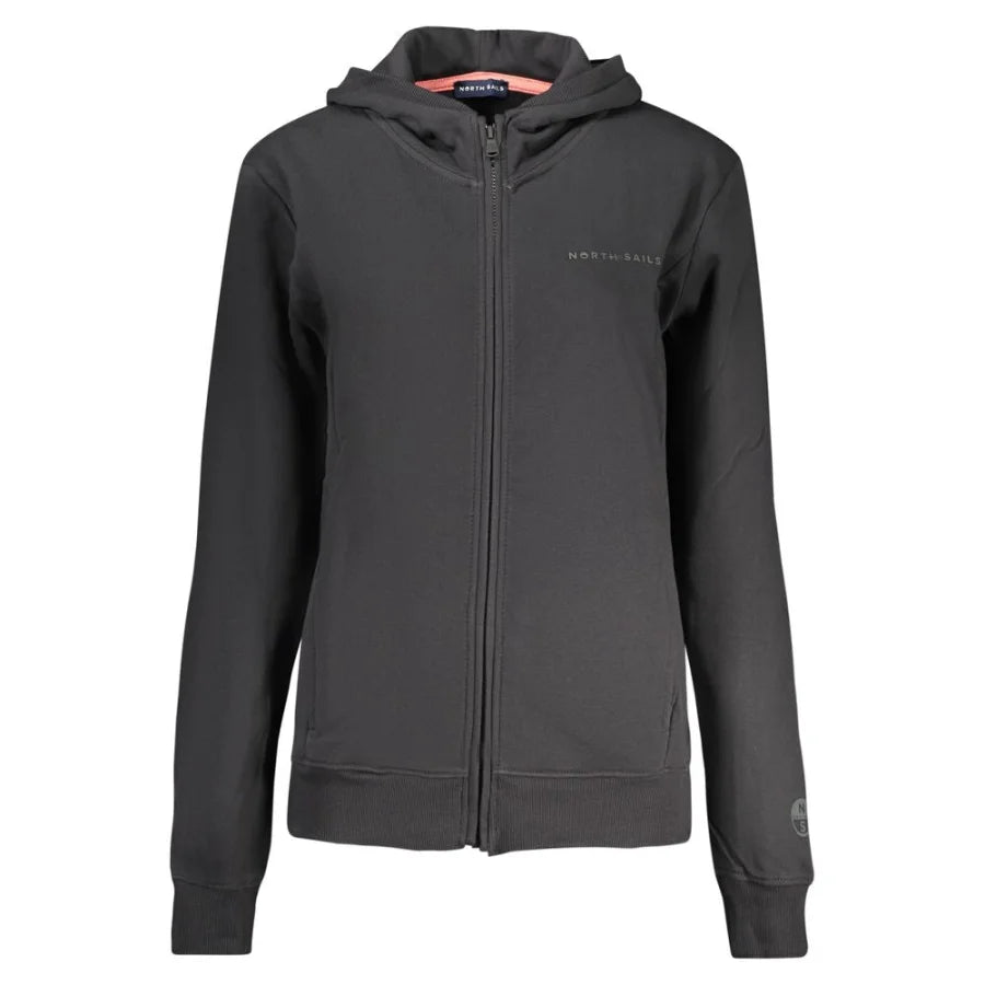 North Sails Black Cotton Women Hoodie