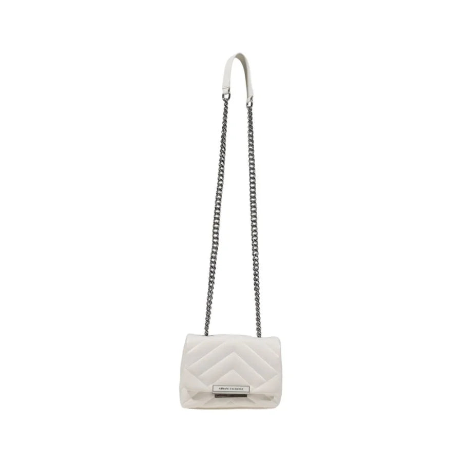 Armani Exchange White Polyester Handbag