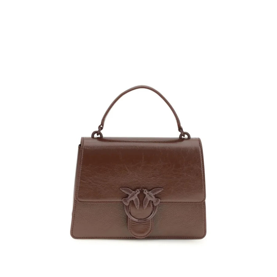 PINKO Brown Lamb Ovis Aries Handbag