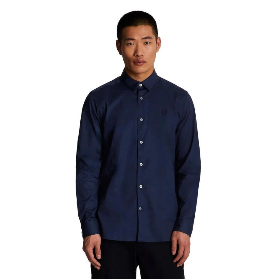Lyle & Scott Blue Cotton Dress Shirt