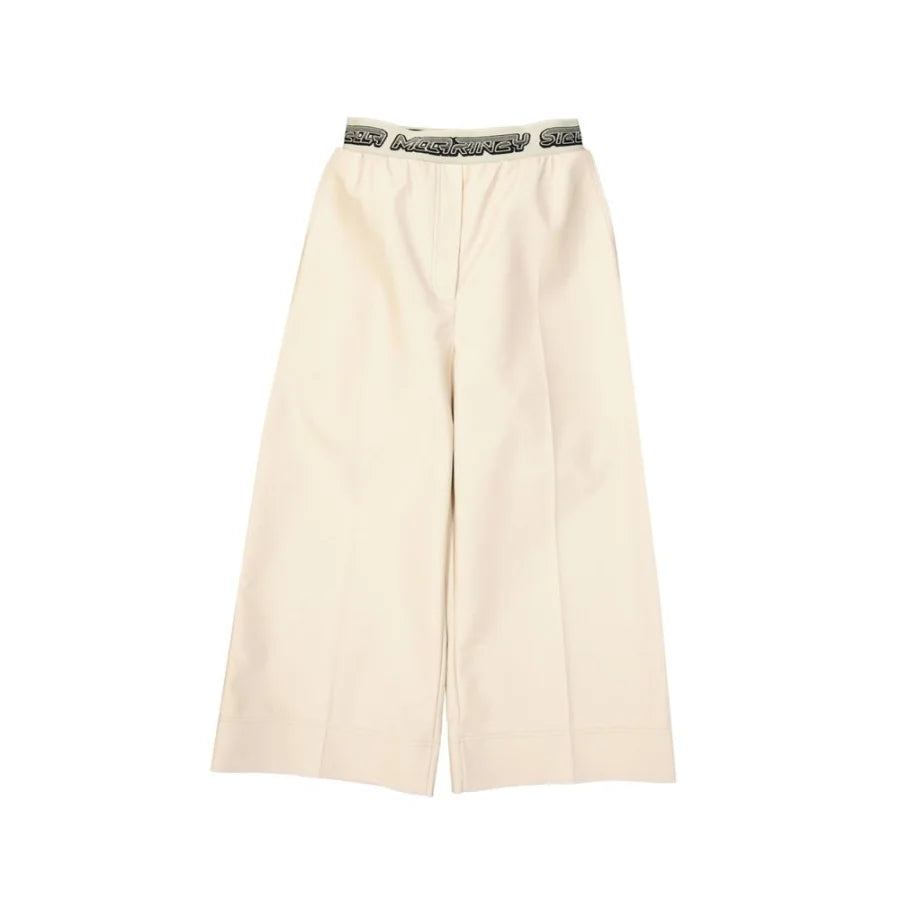 Stella McCartney Beige Viscose Cropped Pants