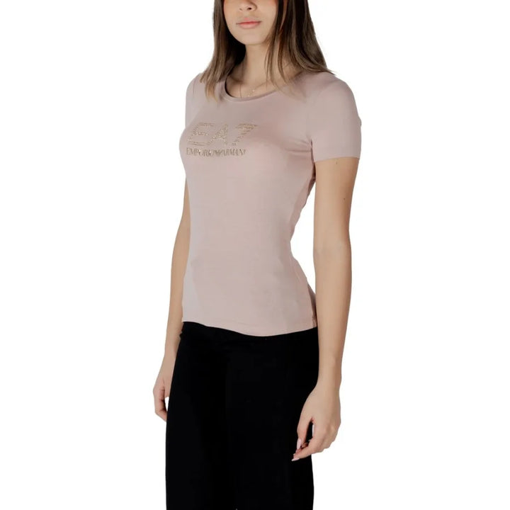 EA7 Emporio Armani Pink Modal T-Shirt