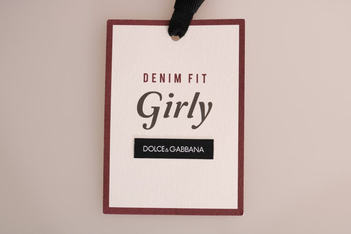 Jean slim à rayures bleues chic Dolce &amp;amp; Gabbana pour fille