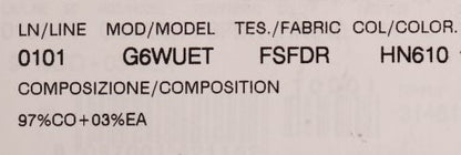 Pantalones de vestir ajustados con estampado de hojas de Dolce Gabbana Italia