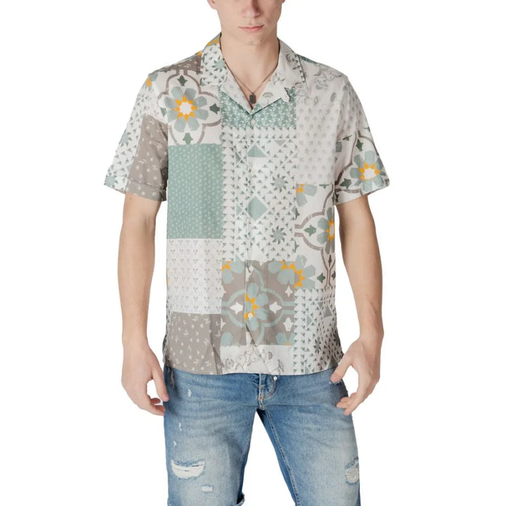 Antony Morato Bicolor Viscose Shortsleeve Shirt