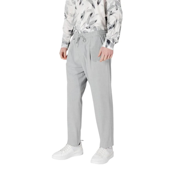 Antony Morato Gray Polyester Casual Pants
