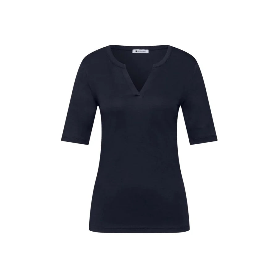 Street One Blue Cotton T-Shirt