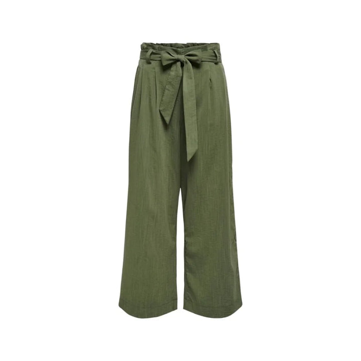 Only Green Viscose Casual Pants