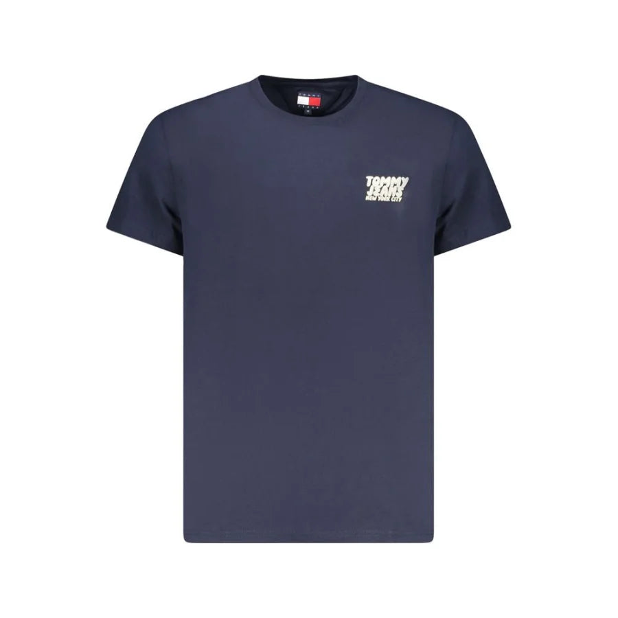Tommy Hilfiger Blue Cotton Men T-Shirt