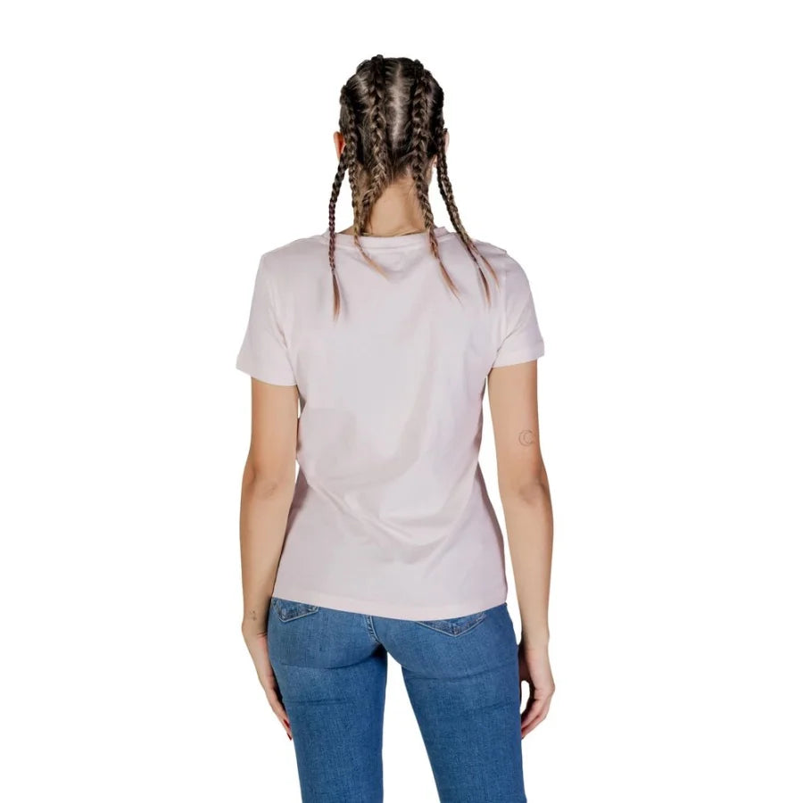 Guess Active Pink Cotton T-Shirt