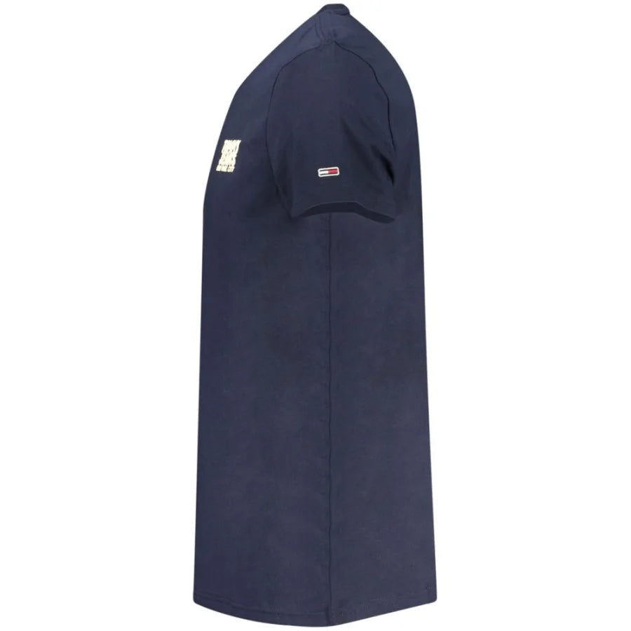 Tommy Hilfiger Blue Cotton Men T-Shirt