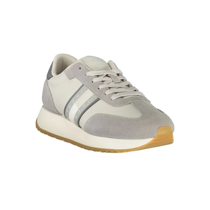 Tommy Hilfiger Grigio Polyurethane Men Sneaker