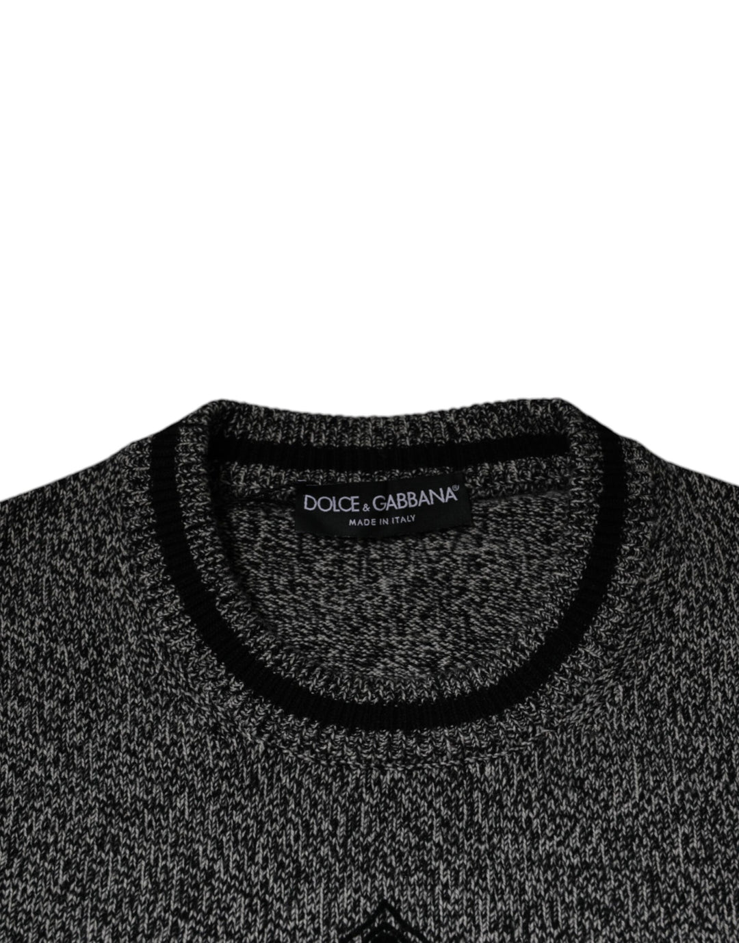 Dolce &amp; Gabbana Gray Crown King Cashmere Pullover Sweater