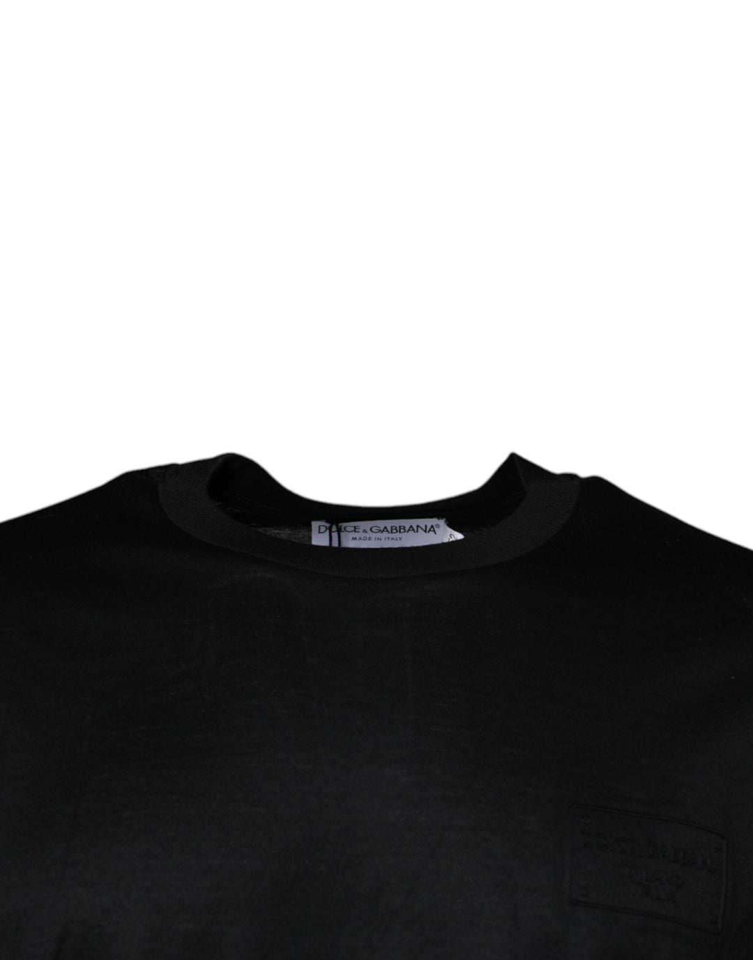 Dolce &amp; Gabbana Black Crew Neck Short Sleeve T-shirt