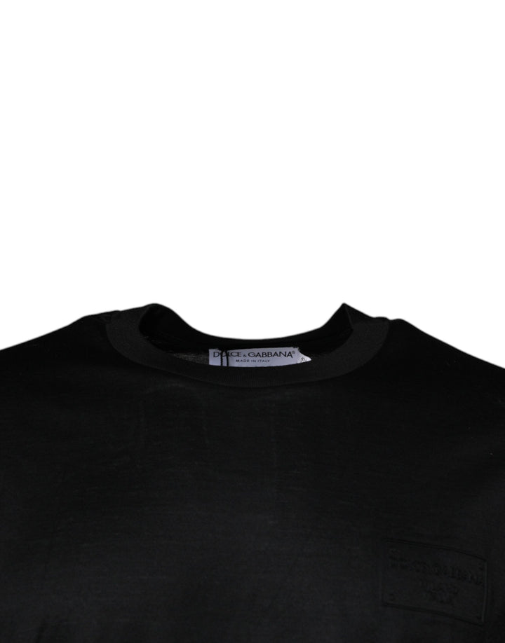 Dolce &amp; Gabbana Black Crew Neck Short Sleeve T-shirt