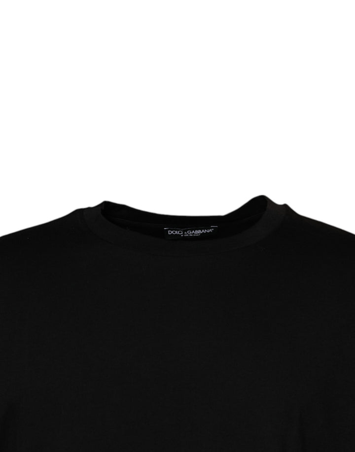 Dolce &amp; Gabbana Black Crew Neck Short Sleeve T-shirt
