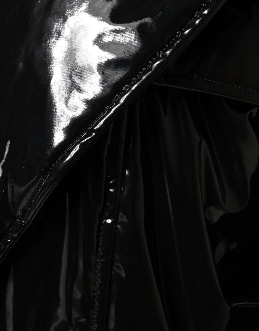 Dolce &amp; Gabbana Black Polyester Button Down Blouson Jacket