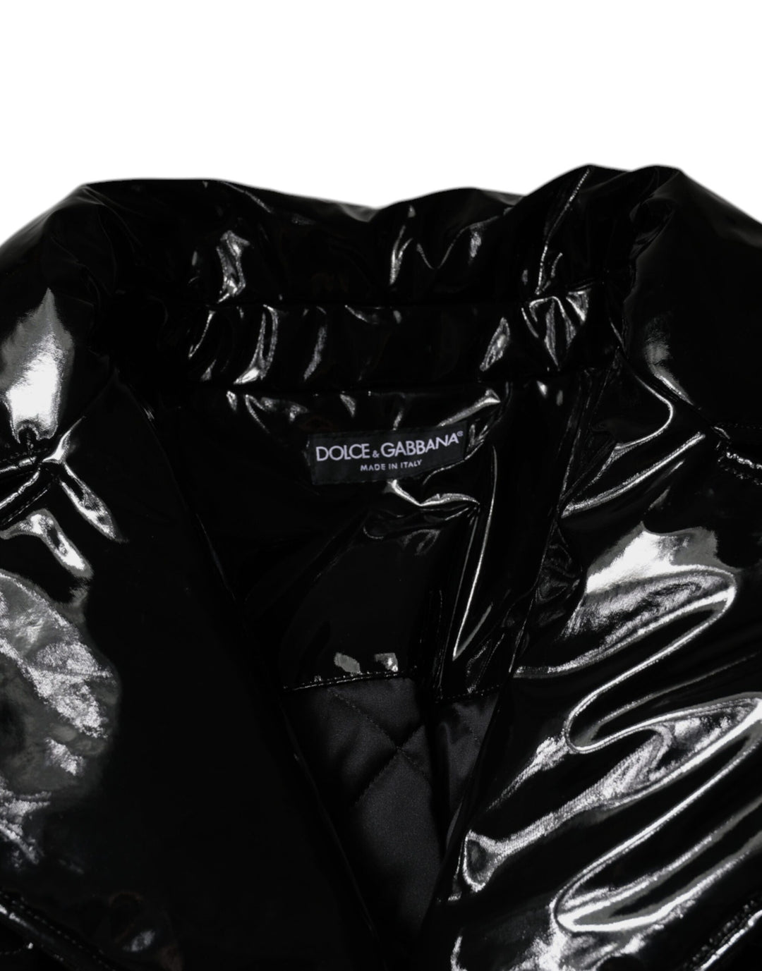 Dolce &amp; Gabbana Black Polyester Button Down Blouson Jacket