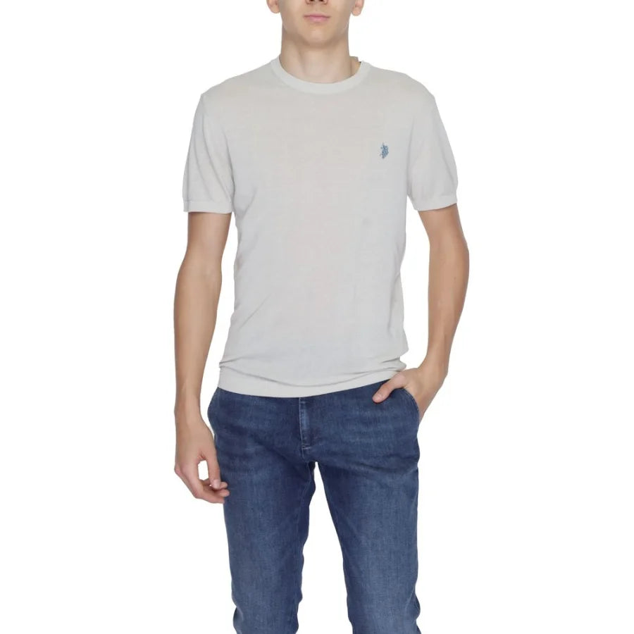 U.S. POLO ASSN. Gray Cotton T-Shirt