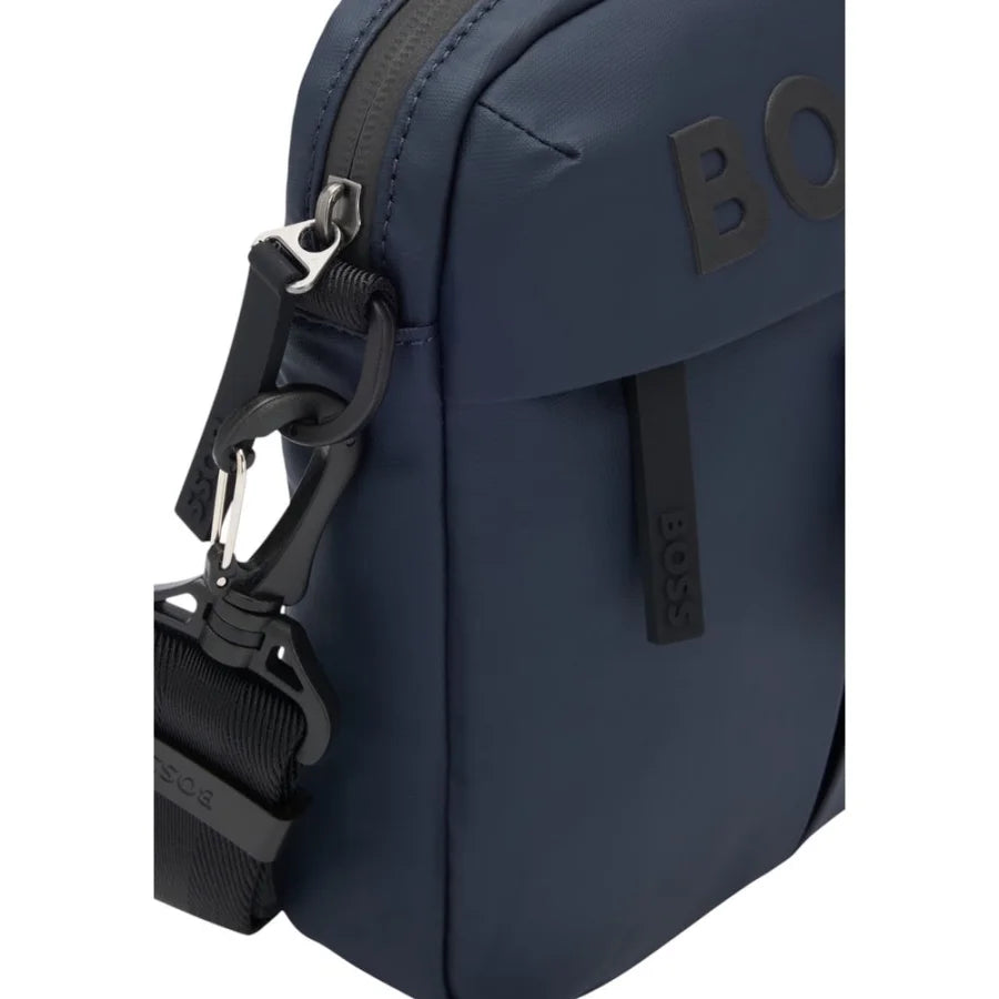 Hugo Boss Blue Polyester Messenger Bag