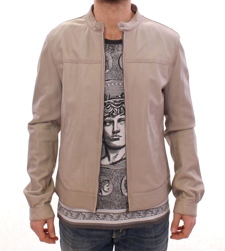 Dolce &amp;amp; Gabbana Élégante veste en cuir d&