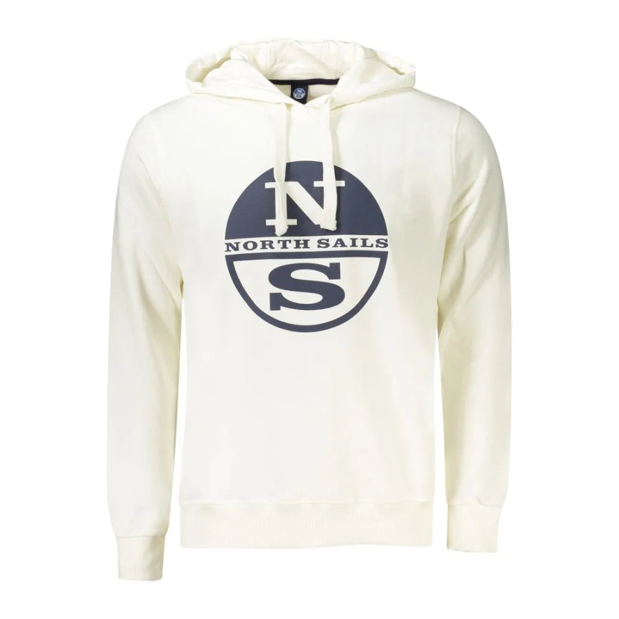 North Sails White Cotton Men’s Hoodie