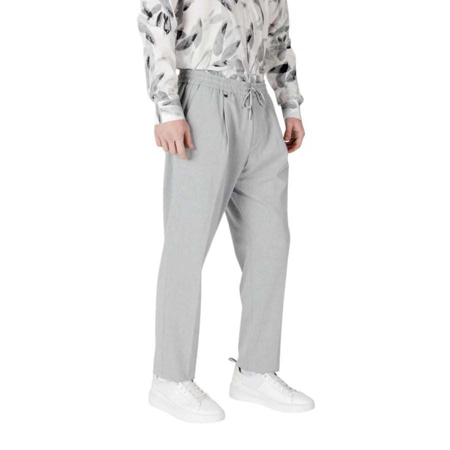 Antony Morato Gray Polyester Casual Pants