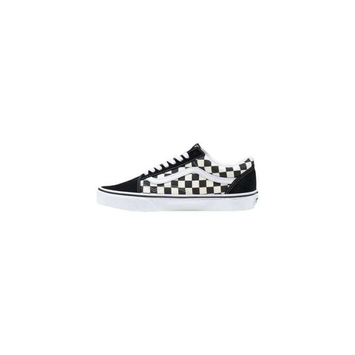 Vans Black And White Fabric Low Top Sneakers