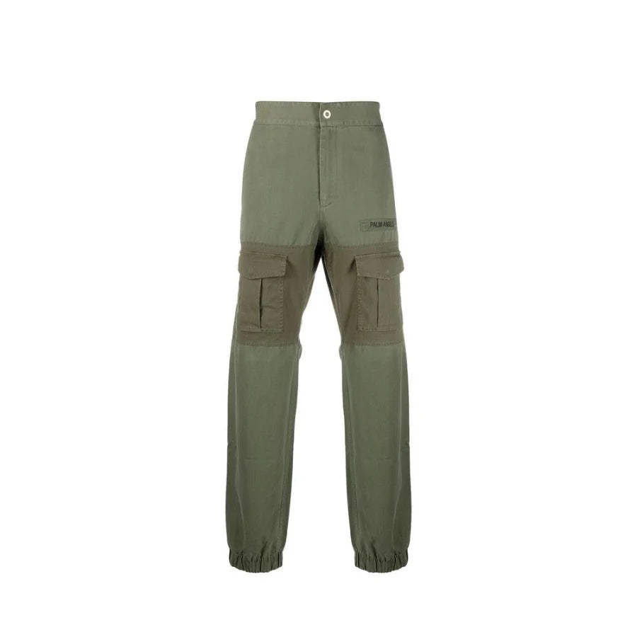Palm Angels Bicolor Cotton Cargo Pants