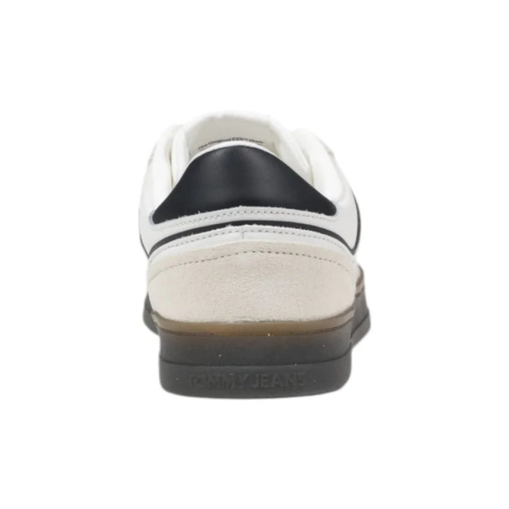 Tommy Hilfiger Jeans Black Leather Low Top Sneakers