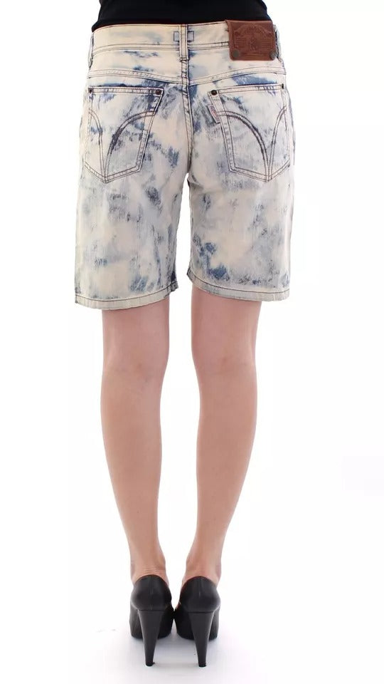 Dolce &amp; Gabbana Blue D&amp;G Cotton Washed Jeans Denim Shorts