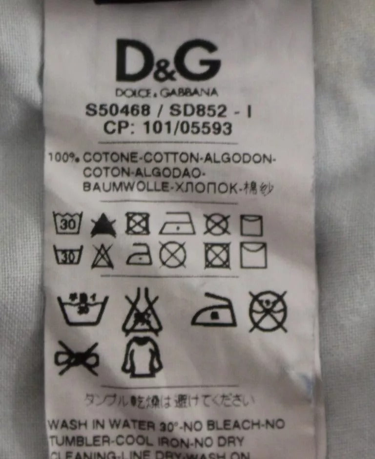 Dolce &amp; Gabbana Blue D&amp;G Cotton Washed Jeans Denim Shorts