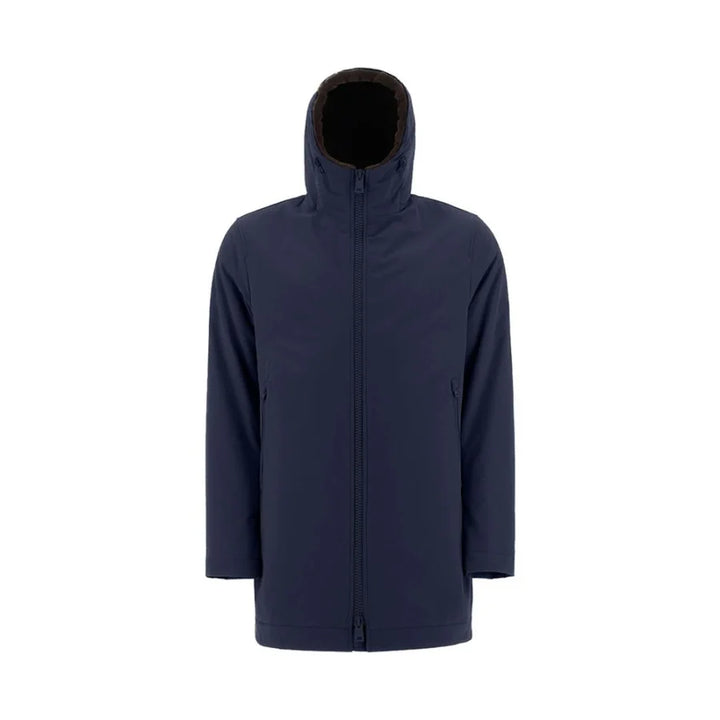 Herno Blue Polyamide Coat