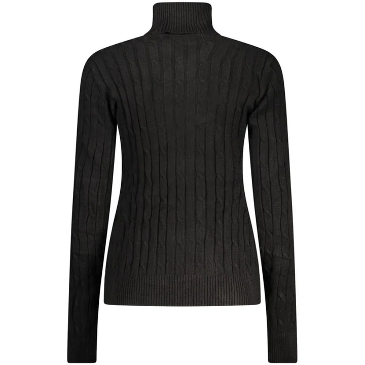 Norway 1963 Black Viscose Women’s Turtleneck Sweater