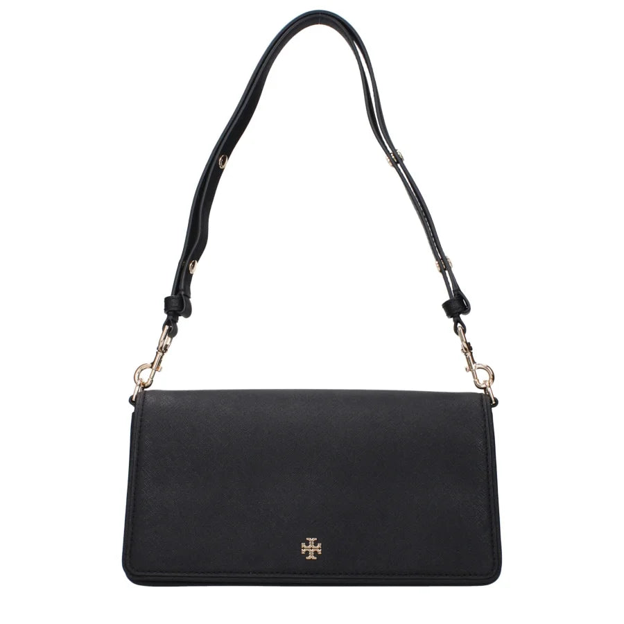 Tory Burch Black Leather Shoulder Bag
